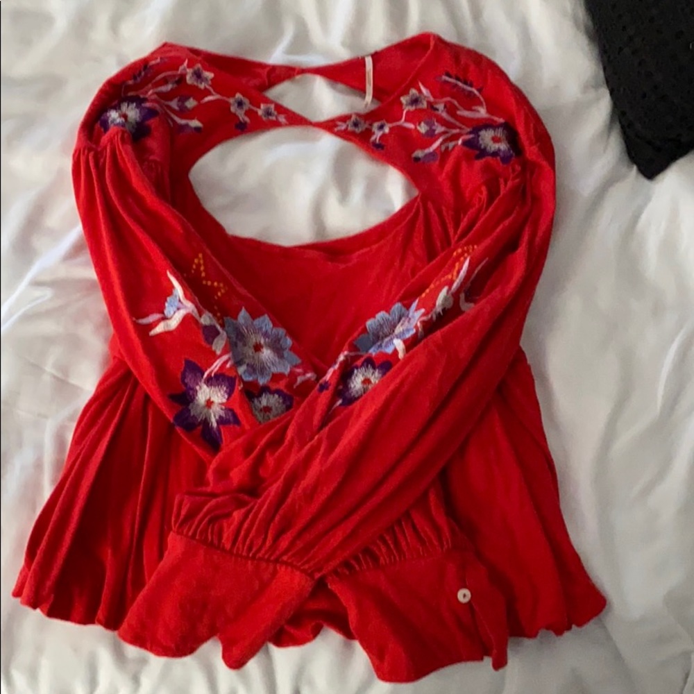 Free People Lita Top (red)